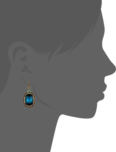 Vista 2 de Aretes de cristal con forma de gota de 1928 Jewelry