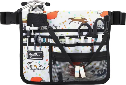 Vista 16 de Cinturón organizador médico, riñonera para enfermera, riñonera para enfermeras para el trabajo, kit práctico para la cintura para enfermeras
