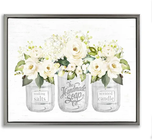 Vista 15 de Birds Floral Meadow Blossoms, 16 x 20 Inch Canvas in Floater Frame Stupell Industries · By Nan · Ready to hang once unboxed · Made in USA