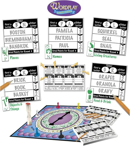 Vista 8 de Up 4 Grabs + Wordplay = Divertido paquete de juegos de mesa para adultos y noche de juegos familiares