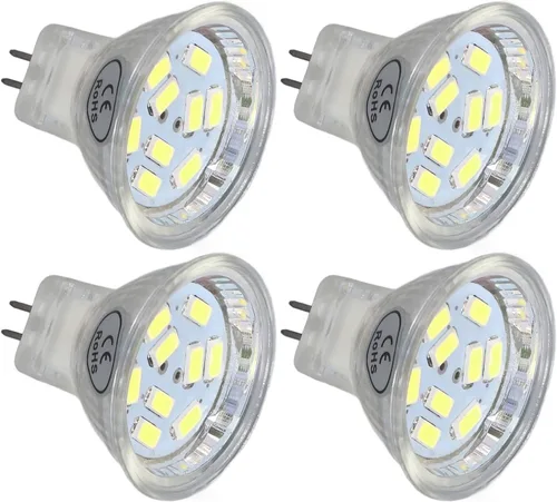 Vista 6 de Bombillas halógenas, bombilla MR11 3W 300lm lámpara con 9 cuentas base de doble pin para lámpara de paisaje, luces estroboscópicas intermitentes
