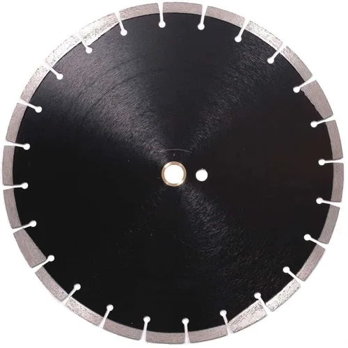 Vista 20 de Hoja de sierra segmentada de diamante de 4" para hormigón, ladrillo, bloque y mampostería Altura del segmento de 0.394 in, eje de 7/8"-5/8", grano