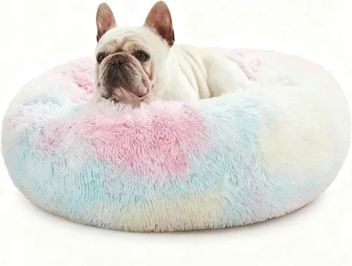 Vista 9 de Cama calmante lavable para perros y gatos para mascotas ultra Camello
