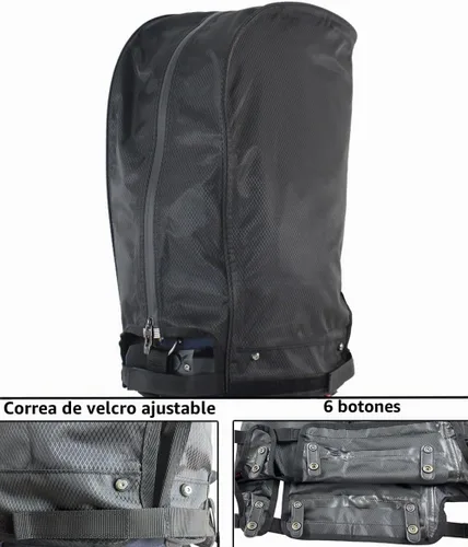 Vista 6 de Funda para bolsa de golf, cubierta de lluvia de nailon, impermeable, se adapta a la mayoría de bolsas de carrito de golf, fácil de usar, plegable