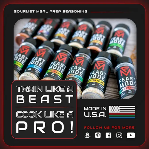Vista 7 de Feast Mode Flavors Picante Pack 5 unidades Condimentos de 5 oz Condimento para preparación de comidas, bajo en sodio, sin MSG, sin gluten