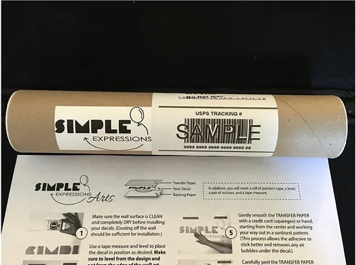Vista 4 de Simple Expressions Arts Thankful Grateful Blessed Religious Love Vinilo de vinilo para pared con texto en inglés "Lettering
