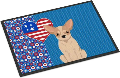 Vista 92 de Caroline's Treasures WDK5119JMAT Airedale Terrier USA - Tapete para interiores o exteriores, 24 x 36 pulgadas, tapete para puerta delantera