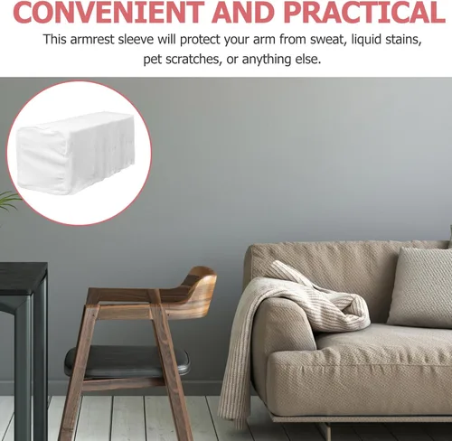 Vista 5 de 2 fundas antideslizantes para reposabrazos de sofá, funda elástica para sofá, sillón reclinable, protector de muebles