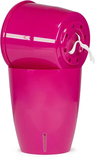 Vista 3 de DECOPOTS - Juego de 3 macetas de orquídeas con autorriego - Maceta absorbente para flores - Indicador de nivel de agua (juego de 3) - 4.9 pulgadas