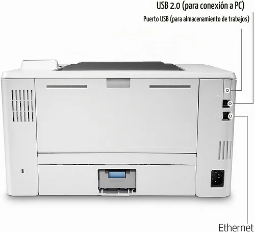 Vista 8 de HP - Laserjet Pro M404dn - Impresora láser monocromática con Ethernet integrado e impresión de doble cara, Negro talla única