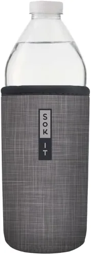 Vista 218 de Sok It BotlSok Funda para botella de agua con cubierta de neopreno aislante (Floral abstracto, se ajusta a CamelBak o Nalgene de 12 onzas)