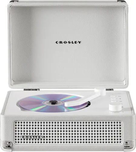 Vista 20 de Crosley CR3505DP-WF Reproductor de CD Cruiser, granja blanca Casa de campo blanca