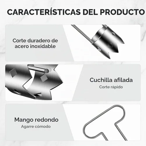 Vista 4 de Herramienta de extracción de semillas de pimienta, descorazonador de frutas de acero inoxidable mejorado 2026, cortador de frutas reutilizable A1
