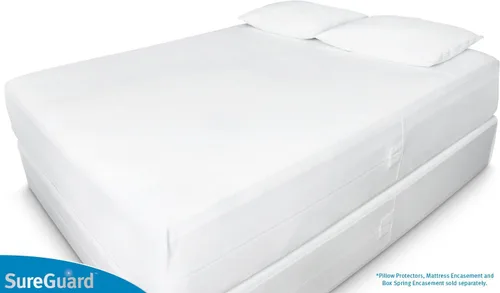 Vista 5 de Funda para cama de muelles CushyBed 100% impermeable, hipoalergénica y a prueba de chinches, hexagonal y con cierre
