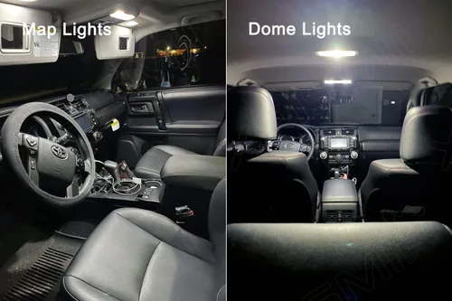 Vista 5 de Xpismii Paquete de 16 luces LED blancas para interiores de Toyota 4Runner 2010 2011 2012 2013 2014 2015 2016 2017 2018 2019 2020 2021 2022
