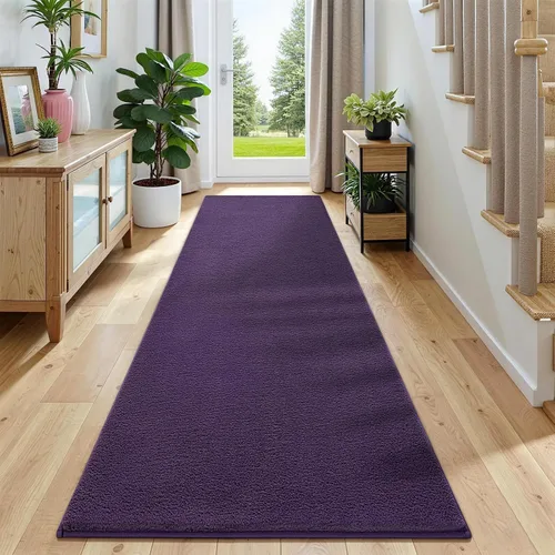 Vista 30 de Vasofe Alfombra de pasillo negra de 2 x 4 pulgadas, alfombra antideslizante de espuma viscoelástica gruesa para interiores, para guardería Negro