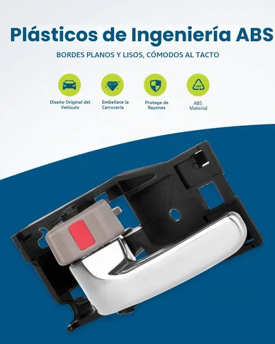 Vista 5 de LUJUNTEC Manijas interiores de puerta de repuesto para Toyota Avalon Beige (2 unidades)