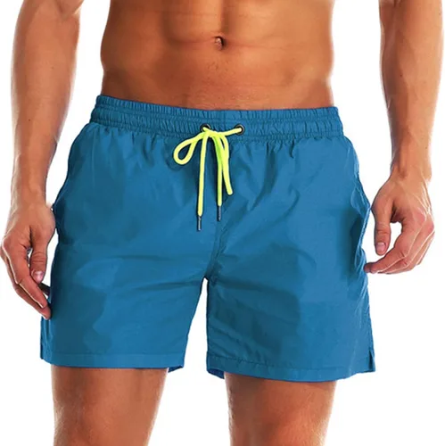 Vista 3 de JUNGE Pantalones cortos de natación Near Me Pantalones de playa para hombre, pantalones cortos de secado rápido, pantalones deportivos casuales