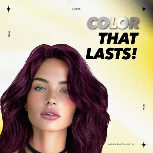 Vista 5 de got2b Metallics - Tinte permanente para el cabello, cromo amatista M69
