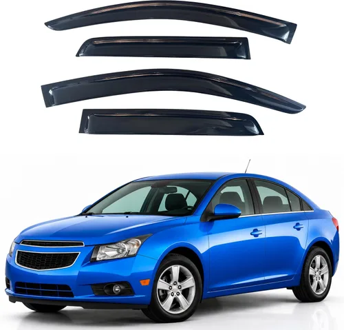 Vista 256 de Visera de ventana IG para Ford Focus Sedán y Hatchback 2012-2018, Protector de ventana lateral para lluvia y viento estilo Mugen, extra duradero
