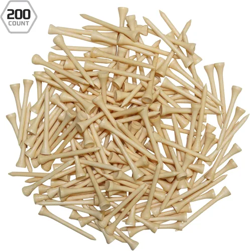 Vista 3 de Izzo Wood Golf Tees (200 Pack)