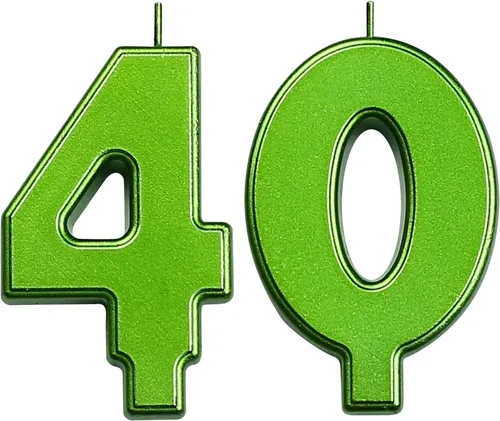 Vista 277 de DERVENTA Vela Grande de Cumpleaños Número 3D Verde Luminoso de 3.7 Pulgadas Celebración de Fiesta Aniversario Decoración Adorno para Pastel 1 Pieza