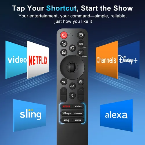 Vista 6 de AI Voice Magic Remote para LG OLED QNED UHD NanoCell Webos Smart TV Magic Control remoto reemplazo AN-MR25GA MR21 MR22 MR23 MR24 GA GN MR20GA MR19BA