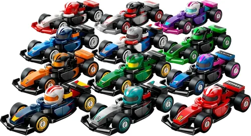 Vista 2 de LEGO 71049 F1 Coches de carreras coleccionables al azar Juego de 1 coche de carreras - Uus.