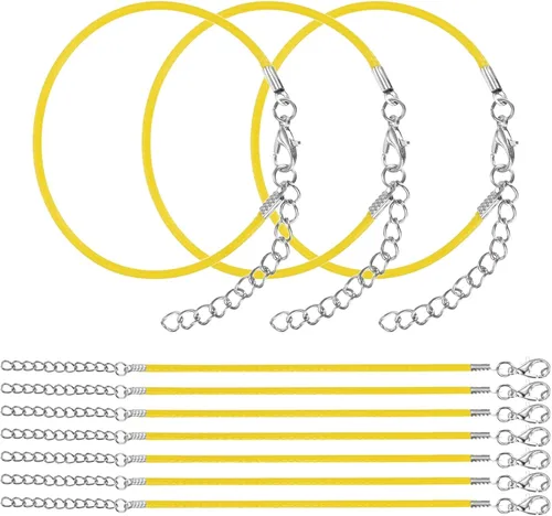 Vista 18 de MECCANIXITY 10 cordones de pulsera verde militar, pulsera de amistad ajustable de 9 pulgadas, cordón de poliéster encerado de 0.059 in con cierre
