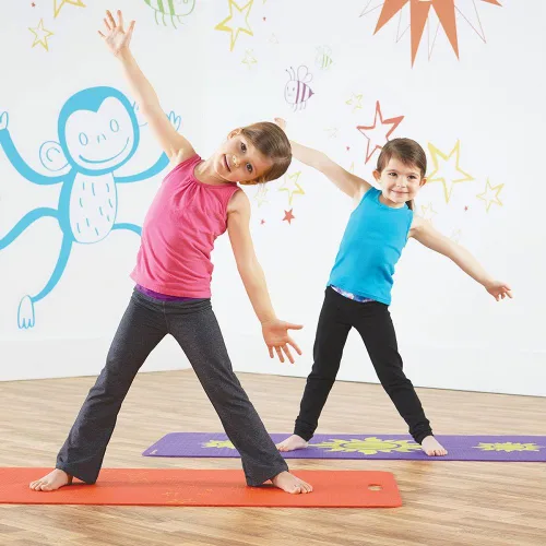 Vista 3 de Merrithew - Colchoneta de yoga y ejercicio para niños Púrpura