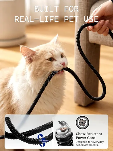 Vista 3 de Rest-Eazzzy - Almohadilla térmica para mascotas para gatos, impermeable, antimordeduras Azul