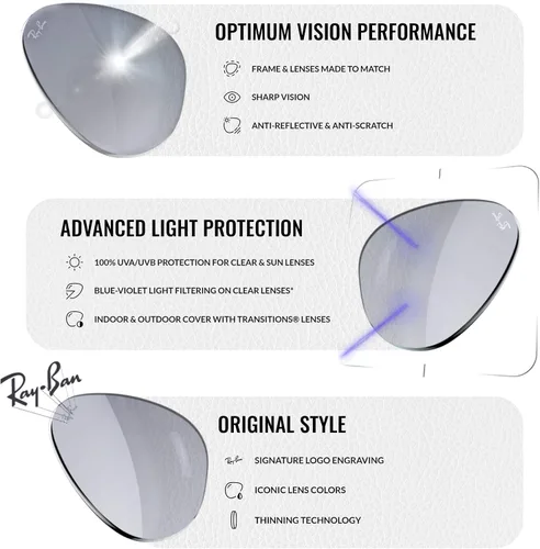 Vista 7 de Ray-Ban RB4125 CATS 5000 CLASSIC Pilot Shaped Sunglasses for Men & Women with Official RAYBAN Eyewear Kit