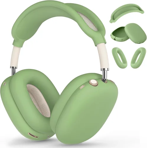 Vista 13 de Funda de silicona para AirPods Max 2/AirPod Max (2026/2024/2020), verde Verde militar-C3
