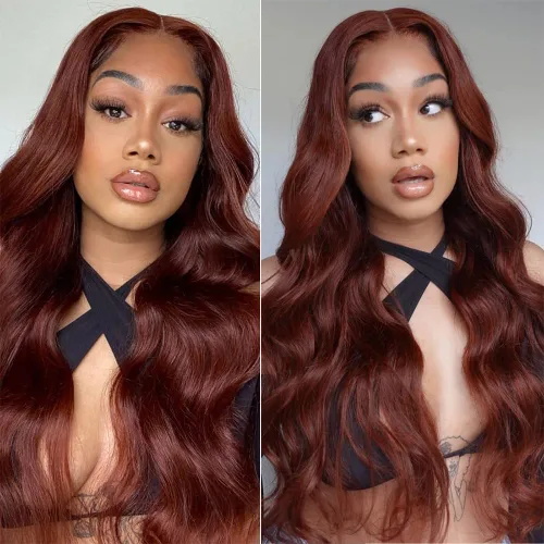 Vista 23 de Peluca Rubia Miel Cabello Humano Body Wave 13x6 Encaje Frontal Pelucas de Cabello Humano Para Mujeres Negras 22 Pulgadas