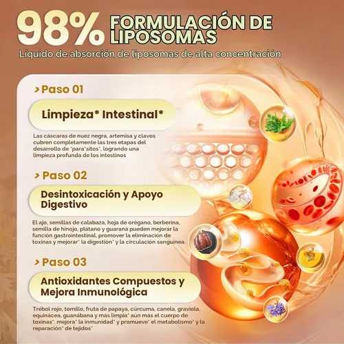 Vista 4 de 18 en 1 limpieza de ajenjo de nogal negro para humanos cápsulas blandas, suministro para 80 días