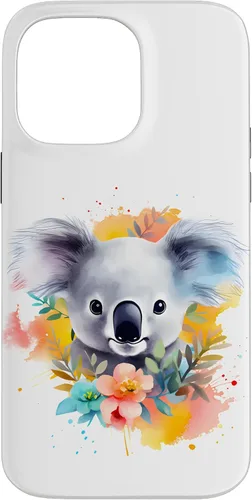 Vista 21 de Funda Koala con flores de eucalipto para iPhone 17