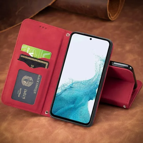 Vista 4 de Funda compatible con Xiaomi Poco X3 GT, tarjetero de piel sintética, compatible con Redmi Note 10 Pro (China) 5G con cierre magnético, soporte