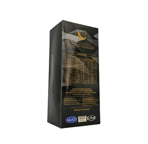 Vista 6 de 2 cajas de café instantáneo eGano Premium Ganoderma Black Coffee con extracto de Ganoderma Lucidum (0.12 oz x 30 bolsitas / caja)
