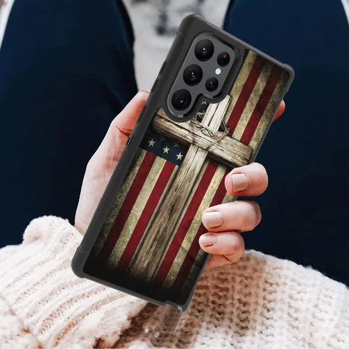 Vista 5 de Funda para Galaxy S22 Ultra, resistente 3 en 1, híbrida de plástico duro y silicona suave, a prueba de golpes, funda de protección contra caídas