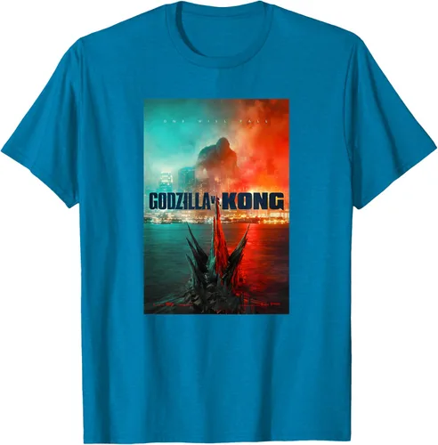 Vista 4 de Godzilla vs Kong - Camiseta oficial con póster, Negro
