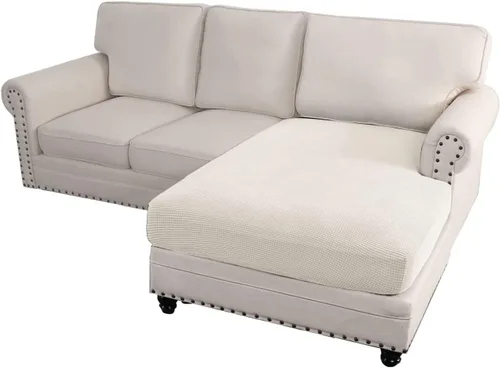 Vista 30 de ADPON Fundas de sofá modular, funda de cojín para sofá o sillón en forma de L, funda separada para sofá seccional izquierdo o derecho (1 diván, gris)