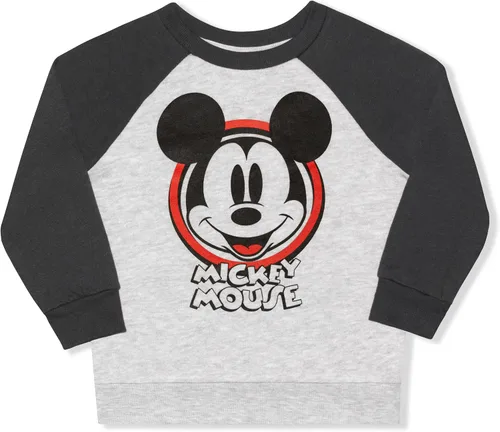 Vista 2 de Disney Mickey Mouse Boys Sweater and Beanie Set for Toddler and Little Kids RedBlack or Grey