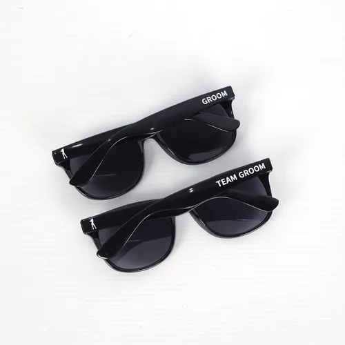 Vista 8 de Gafas de sol para despedida de soltero – Juego de 1 gafas de sol para novio y 7 equipos Padrinos de boda regalo de boda regalos de boda