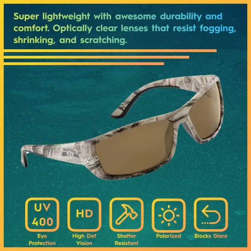 Vista 2 de Flying Fisherman Gafas de sol rectangulares Buchanan para mujer