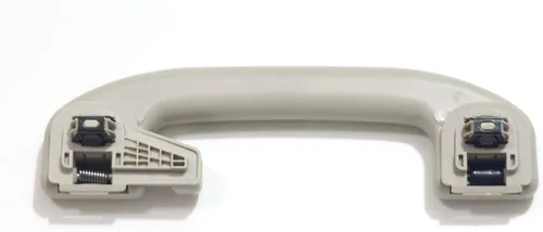 Vista 3 de Manija de Agarre de Techo Interior Automático Exclusivamente para Nissan 73940-6CA0A (con Gancho para Abrigo Tipo 1 Pieza, Gris Claro)