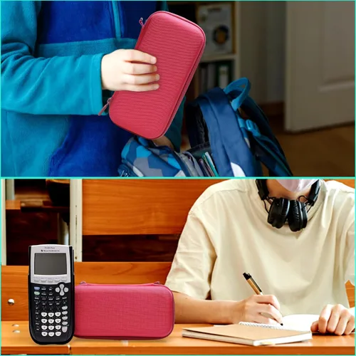 Vista 6 de XANAD - Funda de calculadora compatible con Texas Instruments TI-84 Plus CE/TI-84 Plus/TI-Nspire CX II CAS/TI-Nspire CX II/TI-83 Plus/TI-89