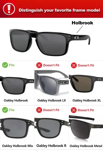 Vista 4 de Lentes de repuesto polarizadas para gafas de sol Oakley Holbrook OO9102 - MultiOptions