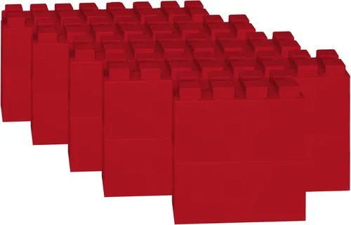 Vista 40 de EverBlock Paquete modular de plástico de tamaño natural de 3 x 3 pulgadas Bloques de construcción gigantes Fácil de conectar y reutilizar Uso