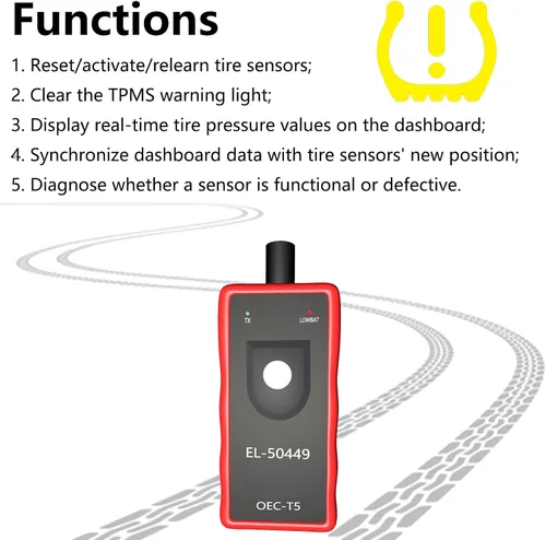 Vista 5 de YOUNGLINK EL-50449 Herramienta de reaprendizaje TPMS Ford TPMS Herramienta de restablecimiento del sensor de presión de neumáticos Ford Herramienta