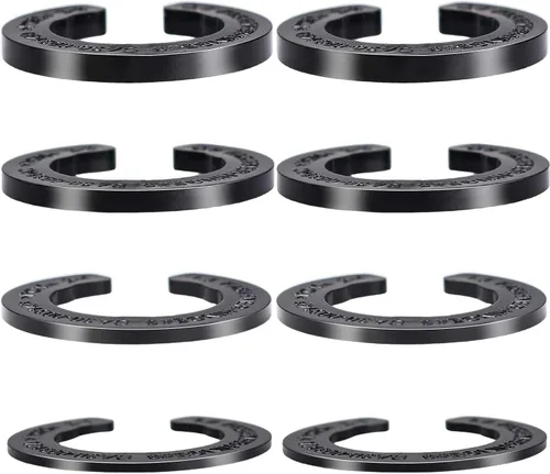 Vista 8 de 4 piezas de cuñas de bisagra de puerta de refrigerador, kits de ajuste de altura de puerta de refrigerador